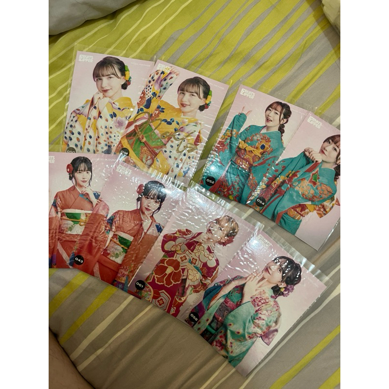 fruits zipper 振袖生寫真 直筆 簽名 月足天音 鎮西寿々歌 櫻井優衣 仲川瑠夏  松本かれん 早瀬ノエル