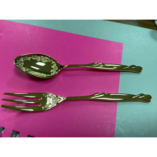 【阿肥的店】日本 燕三條 雕花 咖啡匙 甜點叉 湯匙 叉子