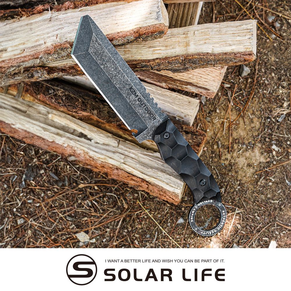 KAZMI KZM 工業風柴刀 劈柴刀 小柴刀 伐木砍柴刀 砍刀劈刀 不鏽鋼直刀