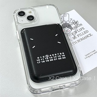 magsafe磁吸卡包 暗黑係 便攜磁吸手機卡夾 適用蘋果iPhone 安卓 收納卡包 卡片收納 悠遊卡