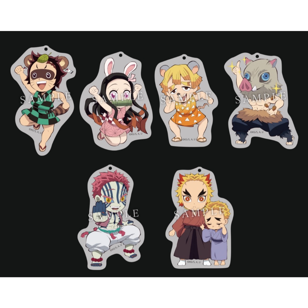 【狸花舖】 全新未拆 鬼滅之刃 壓克力 吊飾 無限列車編 日版 正版 炭治郎 善逸 伊之助 煉獄杏壽郎 魘夢 煉獄千壽郎