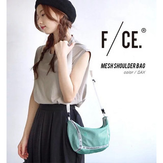 F/CE MESH SHOULDER BAG 膠帶 網絲包 輕量 運動 側背包 隨身小包