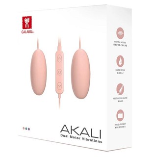 GALAKU-AKALI-20段變頻 圓頭雙跳蛋 即插即用快感跳蛋 藍/粉任選 按摩棒 自慰棒 情趣精品 跳蛋