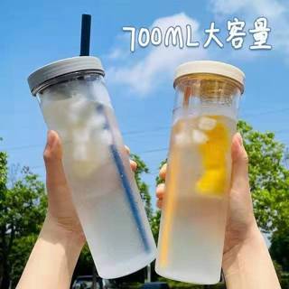 🔥臺灣 發貨🔥珍珠奶茶杯 茶倉杯 帶茶倉 吸管杯 手搖杯 環保杯 隨行杯 珍珠杯 珍珠吸管杯 700ml 吸管杯