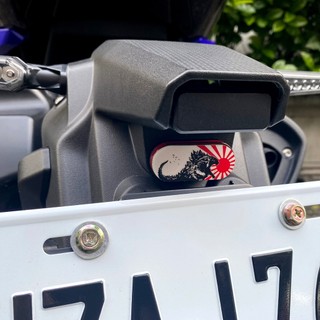反光屋FKW 新JETSL DRG2 DRG二代 fiddle158 車貼 哥吉拉 小橢圓形反光片 3M背膠 機車貼紙
