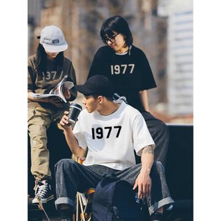 (M-8XL)加大碼 短袖情侶衣班服夏季裝新款 潮流春寬鬆短袖高階設計感小眾t恤套裝潮 幸運數字運動印花