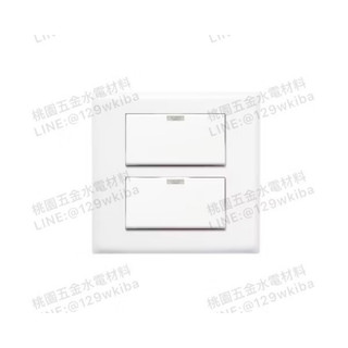 Suzone樹榮電工❤️新普系列-110V兩連二按板螢光開關_SP-6822(附發票)