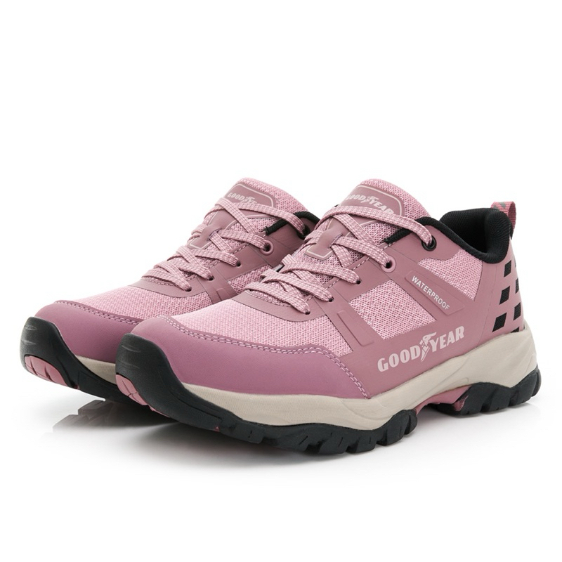 GOODYEAR 固特異 登山鞋 戶外鞋 提頓LITE 動態防水戶外鞋 防水 防滑 耐磨 女款 藕紫 GAWO42403