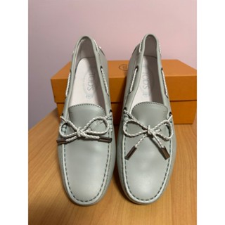 [全新 限時降價］TOD's tods tod’s 全新 淺藍色豆豆鞋 歐碼37.5號 休閒鞋 樂福鞋
