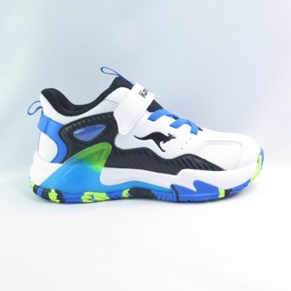 KangaROOS KK41825 COMET 大童 運動鞋 透氣機能鞋墊 後跟支撐 白/藍【iSport愛運動】