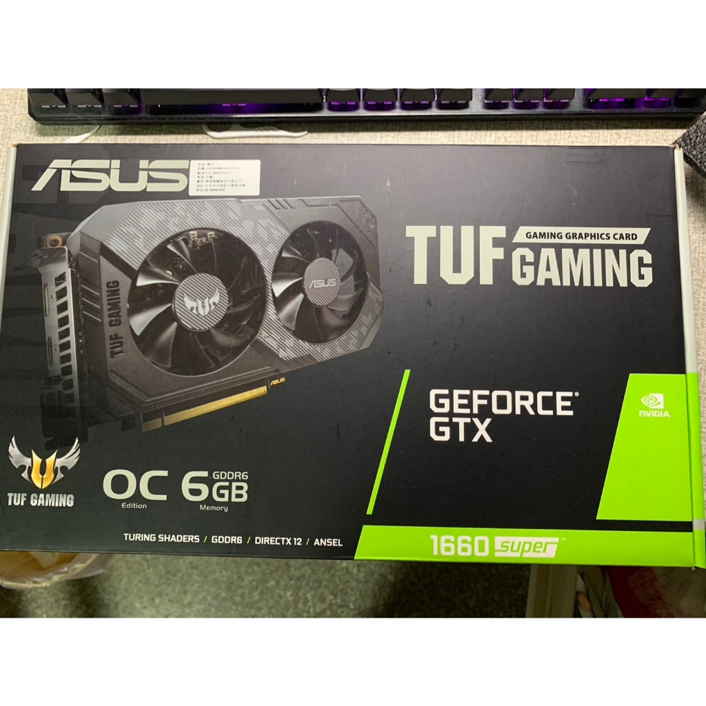 華碩TUF-GTX 1660S-O6G-GAMING顯示卡-二手良品