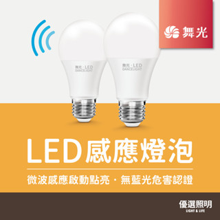【現貨含稅】舞光 LED 12W感應燈泡｜2年保固｜授權經銷商｜E27燈頭｜國家CNS認證｜護眼無藍光｜微波自動亮燈