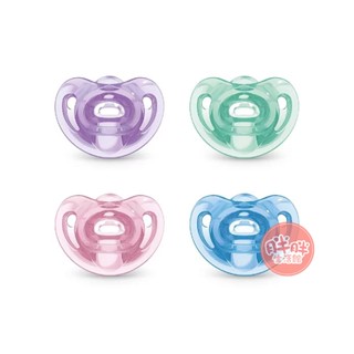 NUK SENSITIVE 全矽膠安撫奶嘴 安撫奶嘴 奶嘴 (初生型0-6/一般型6-18) 綠色 粉色【胖胖生活館】