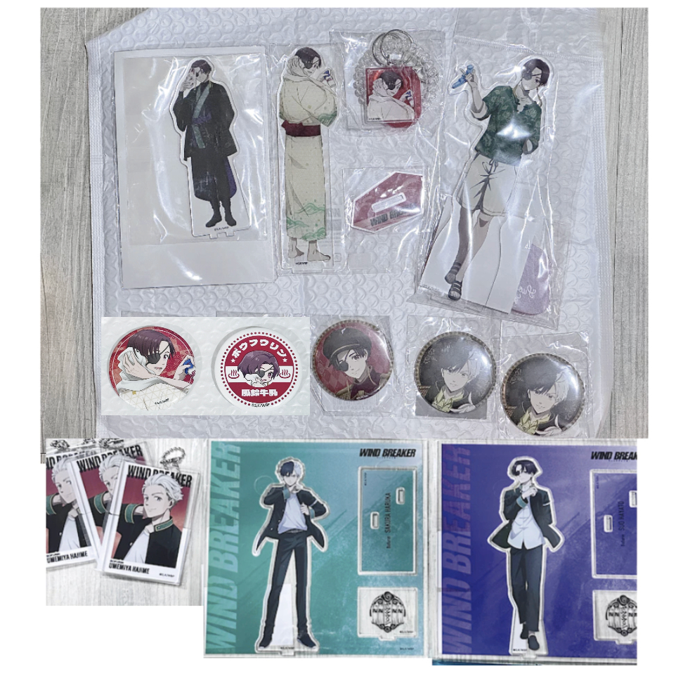 現貨 售完為止 防風少年 大集會 蘇枋隼飛 櫻遙 梅宮一 夏日水槍 公主咖啡軍服徽章 極樂湯  晚夏食祭 立牌 蘇枋隼飛