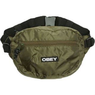 OBEY 100010126-GRN COMMUTER WAIST BAG 抗撕裂 側揹包 腰包 (軍綠色) 化學原宿