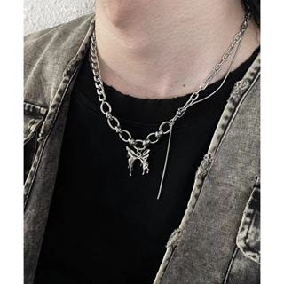 ☆LimeLight☆ 蝴蝶 液態 金屬 飾品 鈦鋼 項鍊 INS Y2K 男生項鍊 女生項鍊 ACC-B20003