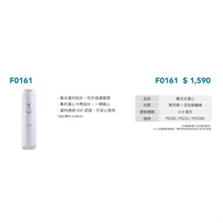 有賺就放 櫻花牌 淨水器 濾心 F0161 聚丙烯+活性碳纖維