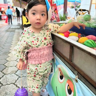 24h出貨～尺寸110-130全正品夏季日本🇯🇵 Petit main聯名三麗鷗kitty、美樂蒂、帕恰狗浴衣甚平