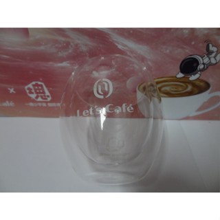 全家 Let's Cafe 雙層玻璃杯 185ml 一塊小宇宙 雙層耐熱玻璃杯 耐熱 咖啡杯 茶杯 玻璃杯 耐熱咖啡杯