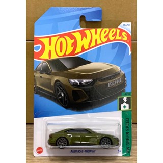 風火輪 Hot Wheels 奧迪 AUDI RS E-TRON GT 電動車 轎跑車 橄欖綠