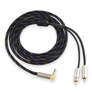 日本佳耐美 1分2 3.5mm 2RCA彎頭音頻線【川木】全新現貨【W141】蓮花頭 發燒 手工發燒喇叭線音箱線