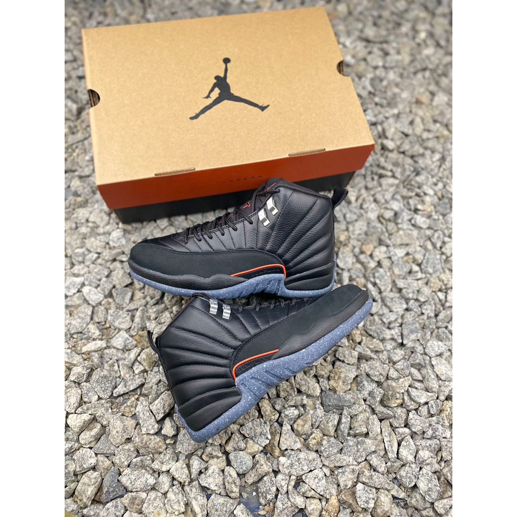 Air Jordan 12 Retro Utility Grind 黑灰紅 銀扣 潑墨 DC1062-006