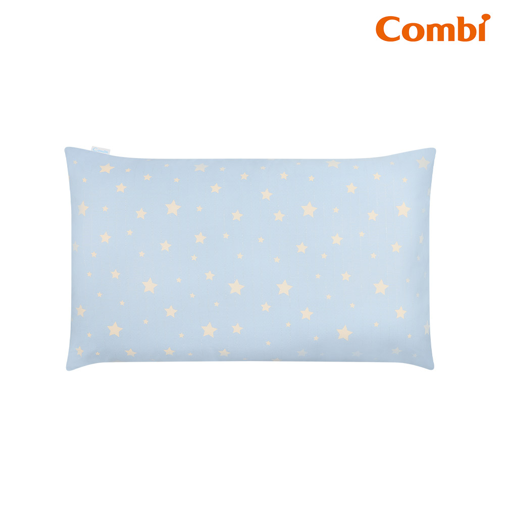 Combi康貝Ag+pro銀離子抗菌水洗棉枕 -兒童枕(星星藍/星星粉)【金寶貝】嬰兒枕