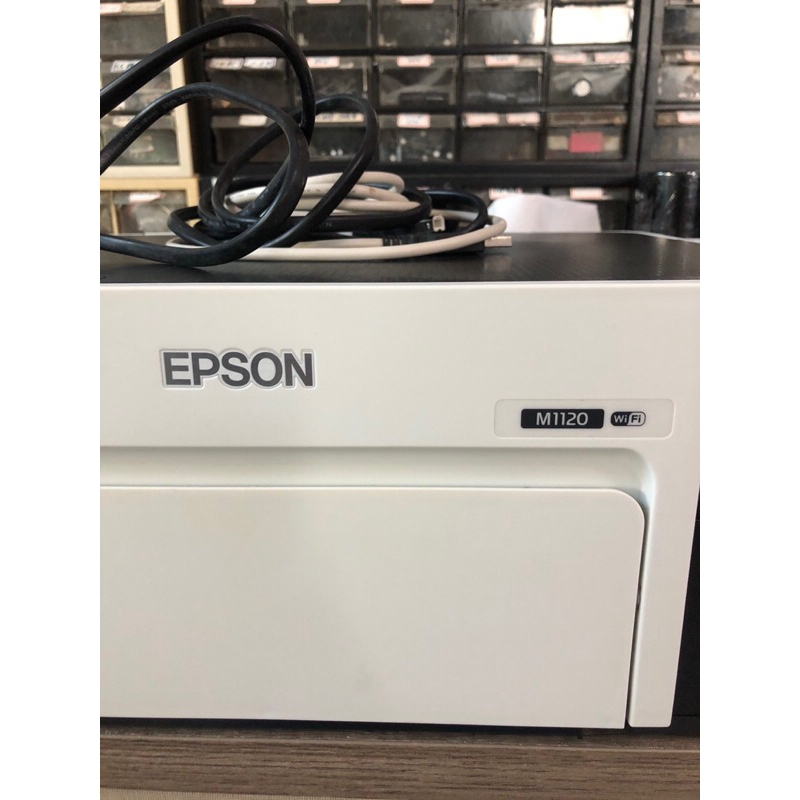 自售美品免運 EPSON M1120 單黑原廠連續供墨印表機噴墨打印機 原廠墨水 二手