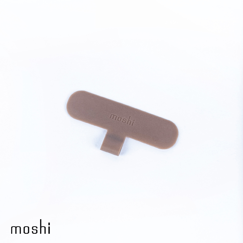 Moshi 手機掛繩夾片- 燻木棕