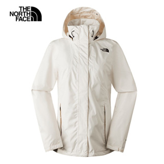 The North Face W MFO MOUNTAIN 女防水透氣可調節收納連帽外套 NF0A88RTN3N 白