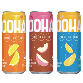 OOHA 柚子海鹽+水蜜桃+檸檬(各一箱共3箱)330ML