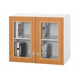 【艾蜜莉的家】3尺塑鋼壓克力雙開門上置式書櫃 置物櫃 收納櫃