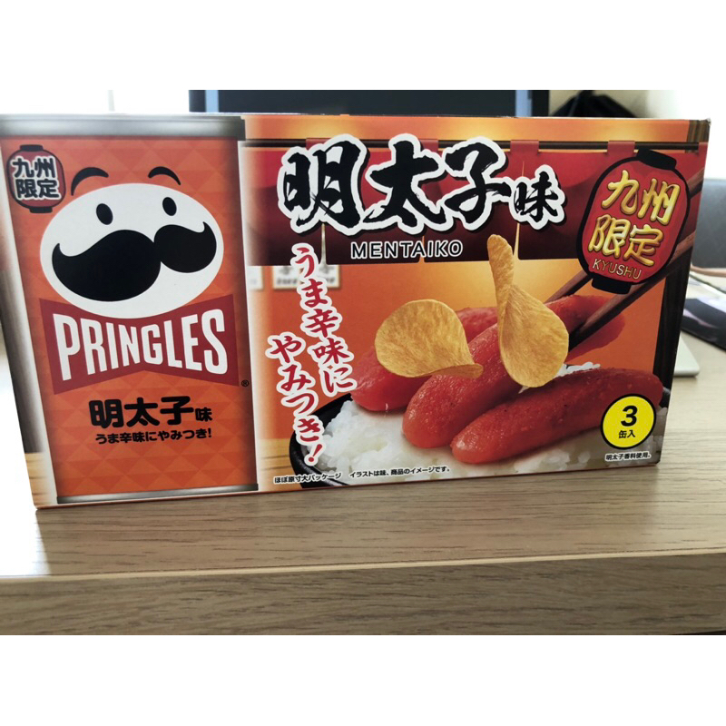 日本九州限定 博多福岡名產 品客洋芋片 明太子口味(1盒3入/組)