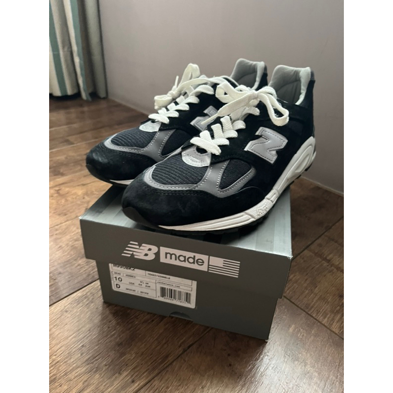 New Balance 990v2 M990BK2 D楦 US10 近全新 美國公司貨