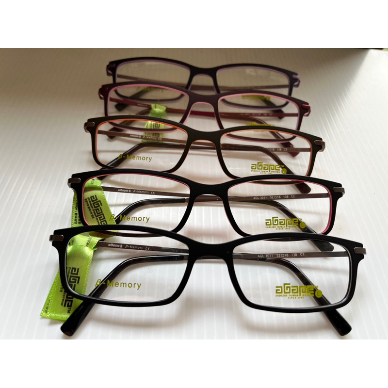 agape全新眼鏡架AGL-3011 極輕量化鏡架 代加工度數鏡片