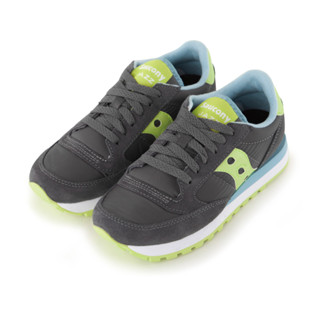saucony 索康尼 慢跑鞋 鐵灰綠 女 經典時尚 撞色平底 輕量透氣 休閒鞋 運動鞋 S1044-312