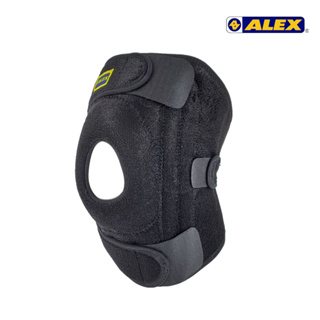 【ALEX】調整型雙側條護膝T-24B 單支裝 (黑色)運動保護/各類運動/彈性護膝/運動護具|AXBB0NAR1095