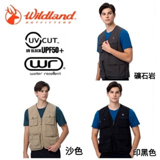 Wildland荒野中性款日系多口袋工裝透氣抗UV背心/W1712