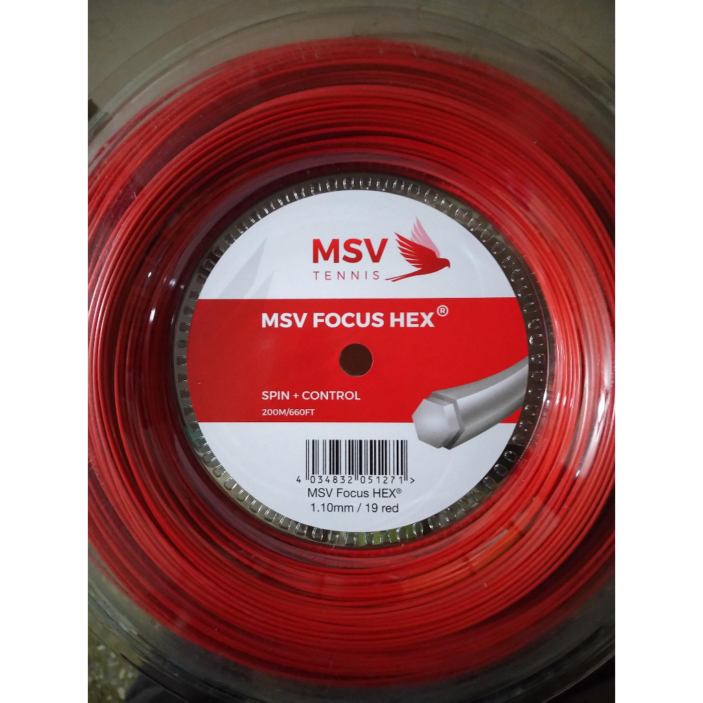 [Tennis stringer] MSV focus Hex 1.10mm 六角硬線 網球線