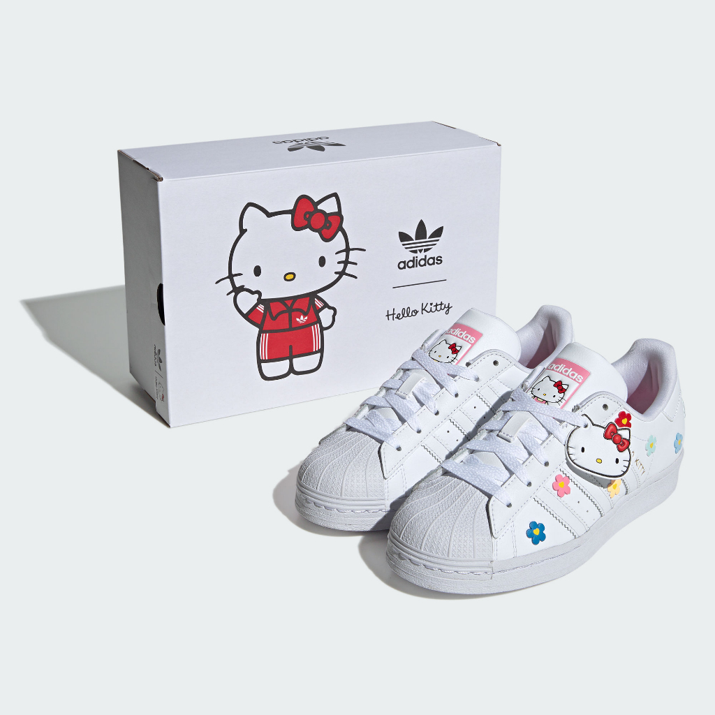 adidas HELLO KITTY X SUPERSTAR 運動休閒鞋 貝殼 童鞋 ID7279 官方直營