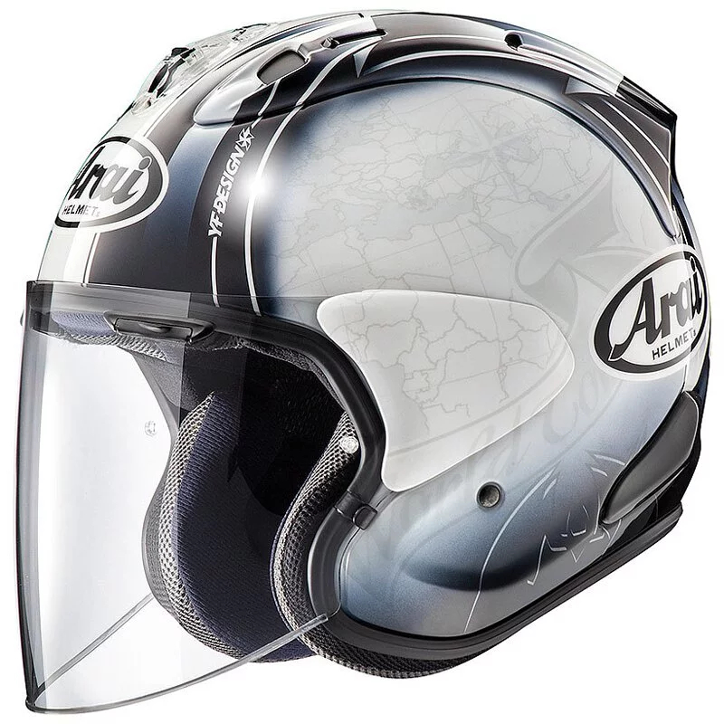 ARAI VZ - RAM HARADA TOUR WHITE 白地圖 VZRAM VZ-RAM 彩繪 限定 地圖