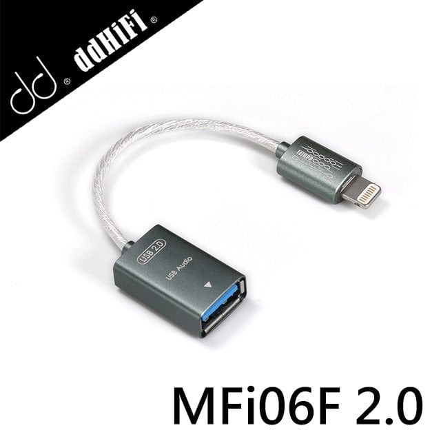 【ddHiFi MFi06F(2.0) Lightning轉USB-A(母) OTG線】無氧銅鍍銀線