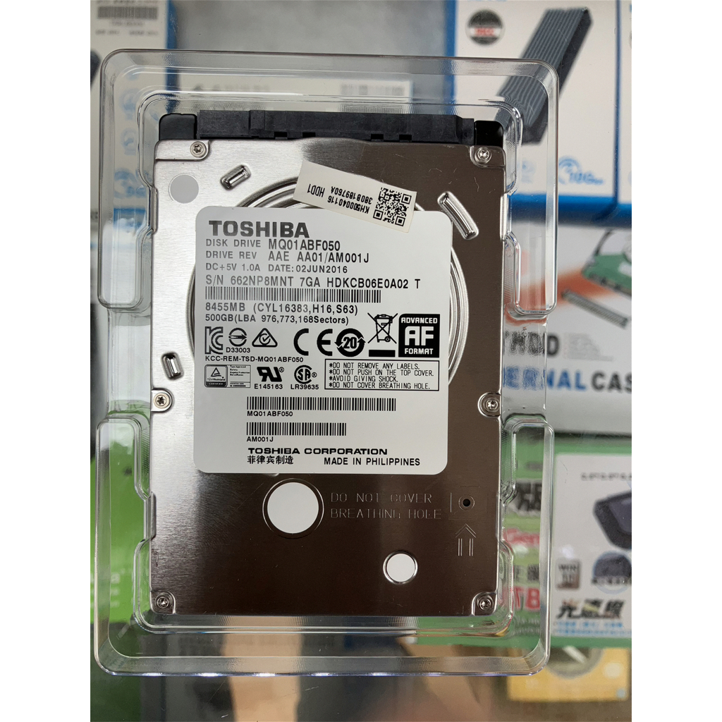 二手良品 TOSHIBA 2.5吋  HDKCB06E0A02  500G SATA硬碟 H431 H439