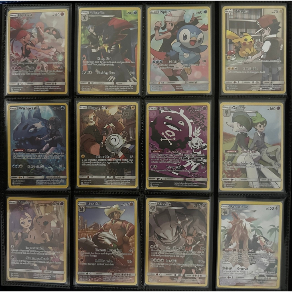 PTCG POKEMON 國際板 SM12 CHR 全圖角色 12張 搜尋：皮卡丘 赤紅 阿塞蘿拉 莉莉艾 小光 水蓮