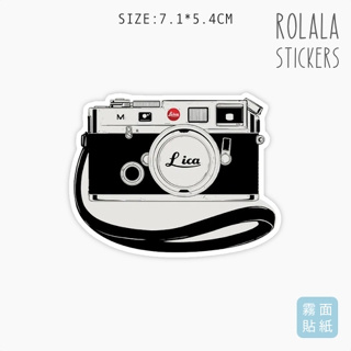 【S415】霧面單張PVC防水貼紙 復古相機貼紙 環遊世界旅行貼紙 照相機貼紙 行李箱貼紙《同價位買4送1》ROLALA