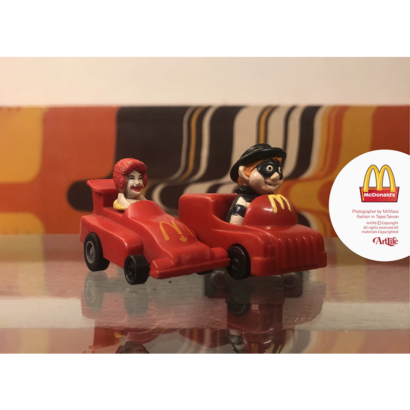 Artlife ㊁ McDonalds 1993 Happy Meal McTown 麥當勞 叔叔 漢堡神偷 老車組