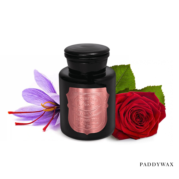 GOODFORIT/美國Paddywax Noir Saffron Rose Candle藏紅玫瑰頂級藥罐香氛蠟燭8OZ