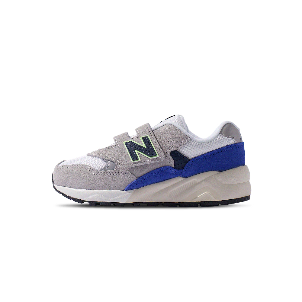 New Balance 580 童鞋 中童 黑灰綠色 運動 柔軟 魔鬼氈 經典 網布 透氣 慢跑 休閒鞋 PV580WT