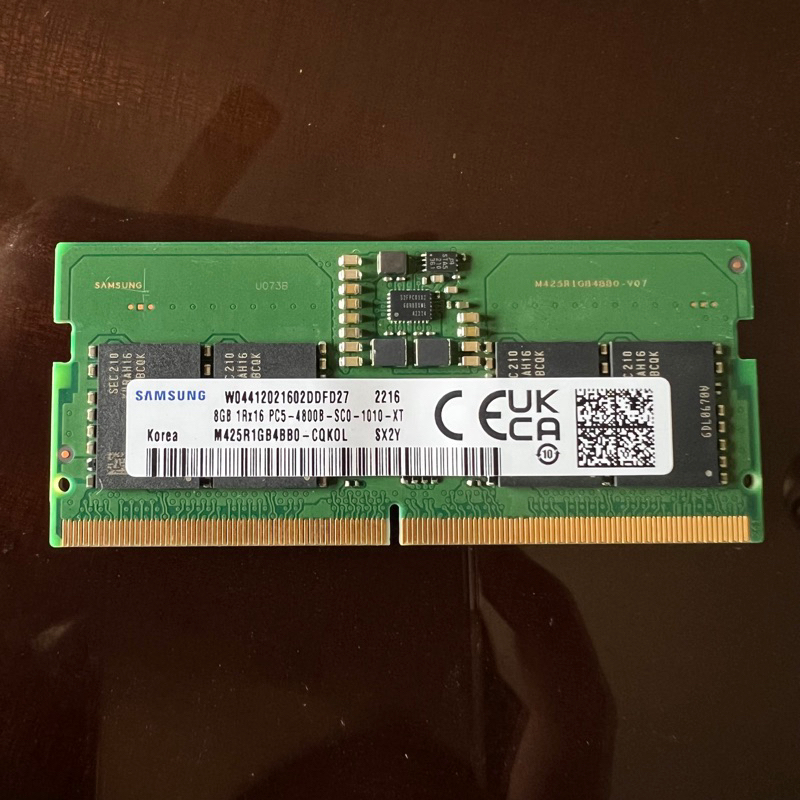 【二手】RAM DDR5 8G PC5-4800 筆電用記憶體｜三星 Samsung