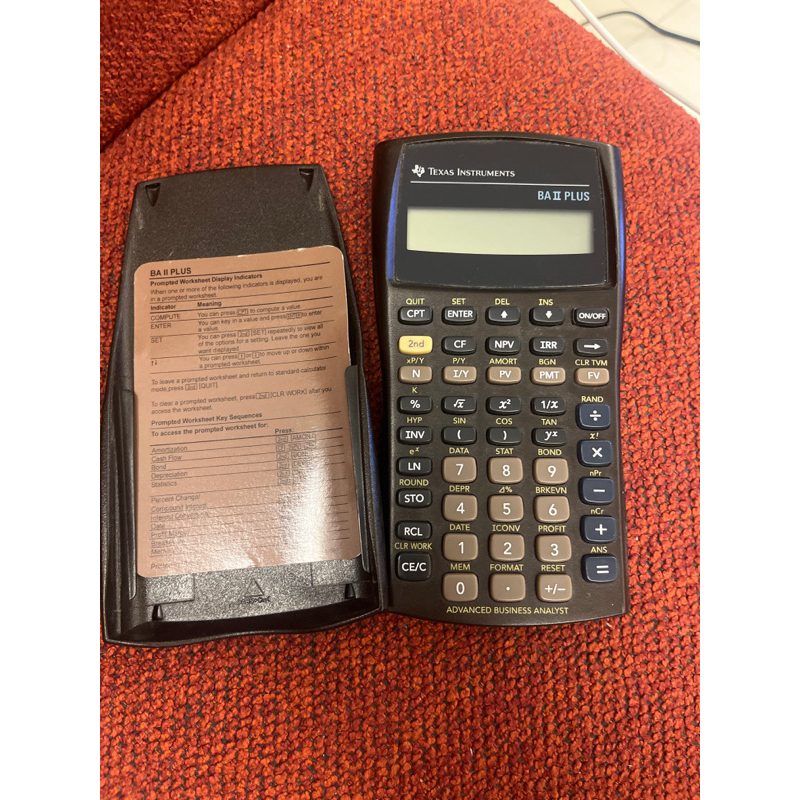 德州儀器 Texas Instruments BA II plus 財務計算機